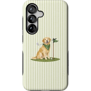 image:imageCasely Galaxy S25 Case  Pura Vida  Coastal Checkers  Bold Protective Design  Compatible with MagSafeClubhouse  Golden on the Green