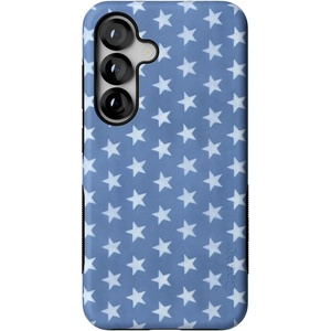 image:imageCasely Galaxy S25 Case  Pura Vida  Coastal Checkers  Bold Protective Design  Compatible with MagSafeCoastal Blues  Denim Stars