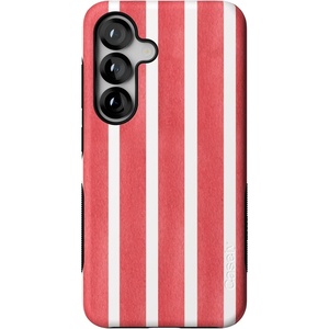 image:imageCasely Galaxy S25 Case  Pura Vida  Coastal Checkers  Bold Protective Design  Compatible with MagSafeEast Coast Summer  Red Stripes