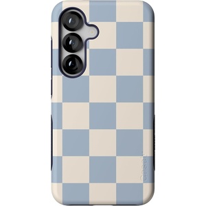 image:imageCasely Galaxy S25 Case  Pura Vida  Coastal Checkers  Bold Protective Design  Compatible with MagSafeFit Check  Light Blue Checkerboard
