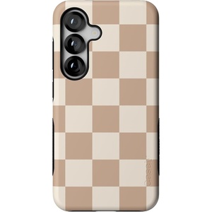 image:imageCasely Galaxy S25 Case  Pura Vida  Coastal Checkers  Bold Protective Design  Compatible with MagSafeFit Check  Neutral Checkerboard