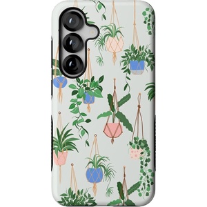 image:imageCasely Galaxy S25 Case  Pura Vida  Coastal Checkers  Bold Protective Design  Compatible with MagSafeHanging Around  Potted Plants Floral