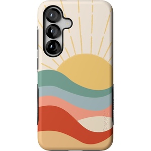 image:imageCasely Galaxy S25 Case  Pura Vida  Coastal Checkers  Bold Protective Design  Compatible with MagSafeHere Comes the Sun  Colorblock Sunset