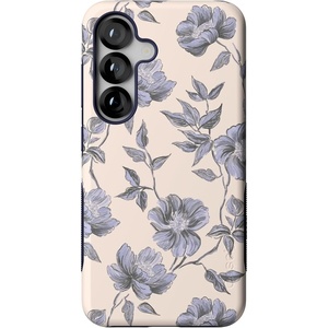 image:imageCasely Galaxy S25 Case  Pura Vida  Coastal Checkers  Bold Protective Design  Compatible with MagSafeInk  Iris  Vintage Floral