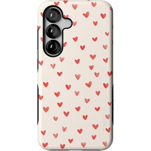 image:imageCasely Galaxy S25 Case  Pura Vida  Coastal Checkers  Bold Protective Design  Compatible with MagSafeLove Letters  Doodle Hearts
