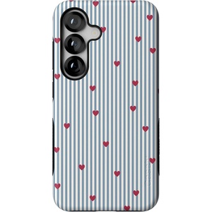 image:imageCasely Galaxy S25 Case  Pura Vida  Coastal Checkers  Bold Protective Design  Compatible with MagSafeLove Lines  Blue Stripes