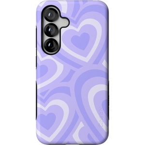 image:imageCasely Galaxy S25 Case  Pura Vida  Coastal Checkers  Bold Protective Design  Compatible with MagSafeLove Song  Lavender Heart