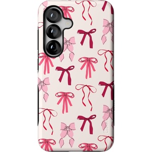 image:imageCasely Galaxy S25 Case  Pura Vida  Coastal Checkers  Bold Protective Design  Compatible with MagSafeLover Girlie  Pink Bows