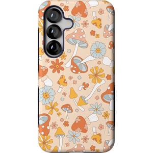 image:imageCasely Galaxy S25 Case  Pura Vida  Coastal Checkers  Bold Protective Design  Compatible with MagSafeMushroom Magic  Retro Floral