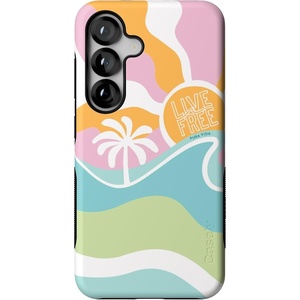 image:imageCasely Galaxy S25 Case  Pura Vida  Coastal Checkers  Bold Protective Design  Compatible with MagSafePura Vida  Tropical Dreams