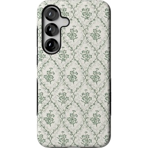 image:imageCasely Galaxy S25 Case  Pura Vida  Coastal Checkers  Bold Protective Design  Compatible with MagSafeSage Tapestry  Floral Vines
