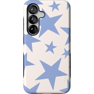image:imageCasely Galaxy S25 Case  Pura Vida  Coastal Checkers  Bold Protective Design  Compatible with MagSafeStars Align  Blue  White Stars
