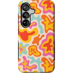 image:imageCasely Galaxy S25 Case  Pura Vida  Coastal Checkers  Bold Protective Design  Compatible with MagSafeTropical Color Splash  Abstract Retro