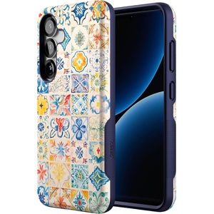 image:imageCasely Galaxy S25 Case  Pura Vida  Coastal Checkers  Bold Protective Design  Compatible with MagSafeTuscan Tiles  Dolce Vita