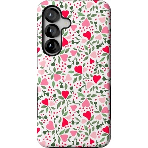 image:imageCasely Galaxy S25 Case  Pura Vida  Coastal Checkers  Bold Protective Design  Compatible with MagSafeVines of Love  Floral Heart