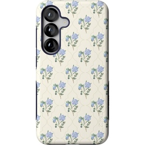 image:imageCasely Galaxy S25 Case  Pura Vida  Coastal Checkers  Bold Protective Design  Compatible with MagSafeVintage Garden  Blue Hydrangea