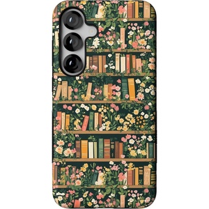 image:imageCasely Galaxy S25 Plus Case  Chateau Pups  French Dog  Bold Protective Design  Compatible with MagSafeBook Nook  Floral Library
