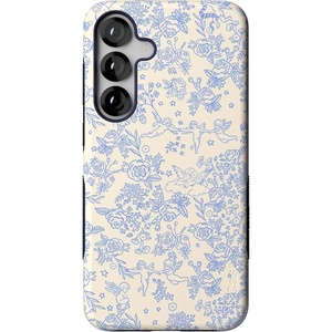 image:imageCasely Galaxy S25 Plus Case  Chateau Pups  French Dog  Bold Protective Design  Compatible with MagSafeCupids Canvas  Periwinkle Floral