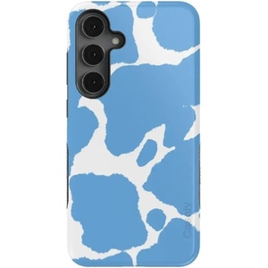 image:imageCasely Galaxy S25 Plus Case  Chateau Pups  French Dog  Bold Protective Design  Compatible with MagSafeCurrent MOOd  Light Blue Cow Print