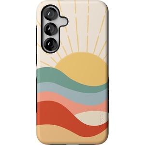 image:imageCasely Galaxy S25 Plus Case  Chateau Pups  French Dog  Bold Protective Design  Compatible with MagSafeHere Comes the Sun  Colorblock Sunset