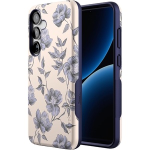 image:imageCasely Galaxy S25 Plus Case  Chateau Pups  French Dog  Bold Protective Design  Compatible with MagSafeInk  Iris  Vintage Floral