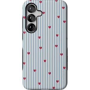 image:imageCasely Galaxy S25 Plus Case  Chateau Pups  French Dog  Bold Protective Design  Compatible with MagSafeLove Lines  Blue Stripes