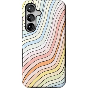 image:imageCasely Galaxy S25 Plus Case  Chateau Pups  French Dog  Bold Protective Design  Compatible with MagSafeRide The Wave  Pastel Rainbow Lined
