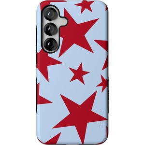 image:imageCasely Galaxy S25 Plus Case  Chateau Pups  French Dog  Bold Protective Design  Compatible with MagSafeStars Align  Blue  Red Stars