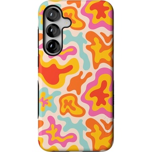 image:imageCasely Galaxy S25 Plus Case  Chateau Pups  French Dog  Bold Protective Design  Compatible with MagSafeTropical Color Splash  Abstract Retro