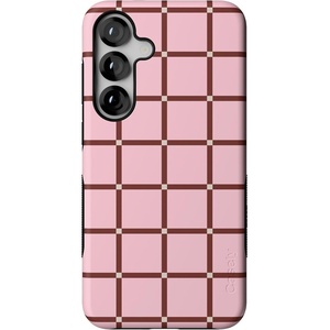 image:imageCasely Galaxy S25 Plus Case  Chateau Pups  French Dog  Bold Protective Design  Compatible with MagSafeUptown Gridlock  Pink Checkerboard