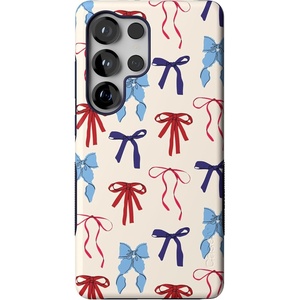 image:imageCasely Galaxy S25 Ultra Case  Mystic Meadow  Green Gardens  Bold Protective Design  Compatible with MagSafeAmerican Girlie  Red White  Blue Bows