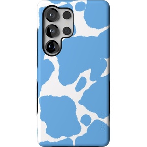image:imageCasely Galaxy S25 Ultra Case  Mystic Meadow  Green Gardens  Bold Protective Design  Compatible with MagSafeCurrent MOOd  Light Blue Cow Print