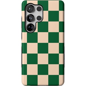 image:imageCasely Galaxy S25 Ultra Case  Mystic Meadow  Green Gardens  Bold Protective Design  Compatible with MagSafeFit Check  Green Checkerboard