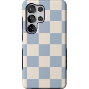 image:imageCasely Galaxy S25 Ultra Case  Mystic Meadow  Green Gardens  Bold Protective Design  Compatible with MagSafeFit Check  Light Blue Checkerboard