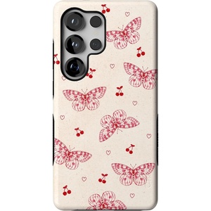 image:imageCasely Galaxy S25 Ultra Case  Mystic Meadow  Green Gardens  Bold Protective Design  Compatible with MagSafeHeart Flutters  Butterfly