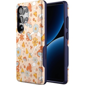 image:imageCasely Galaxy S25 Ultra Case  Mystic Meadow  Green Gardens  Bold Protective Design  Compatible with MagSafeMushroom Magic  Retro Floral