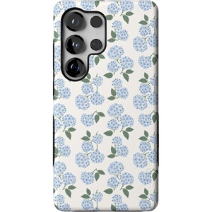 image:imageCasely Galaxy S25 Ultra Case  Mystic Meadow  Green Gardens  Bold Protective Design  Compatible with MagSafeNantucket Cottage  Blue Hydrangea