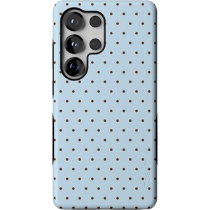 image:imageCasely Galaxy S25 Ultra Case  Mystic Meadow  Green Gardens  Bold Protective Design  Compatible with MagSafeOn the Dot  Blue  Brown Polka Dot
