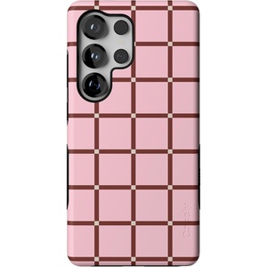 image:imageCasely Galaxy S25 Ultra Case  Mystic Meadow  Green Gardens  Bold Protective Design  Compatible with MagSafeUptown Gridlock  Pink Checkerboard