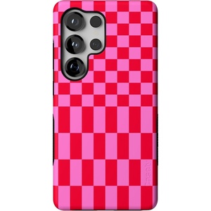 image:imageCasely Galaxy S25 Ultra Case  Mystic Meadow  Green Gardens  Bold Protective Design  Compatible with MagSafeVibe Check  Pink Checkerboard