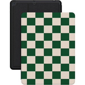image:imageCasely iPad 102 7th8th9th Gen Case  Sage Garden  Green FloralFit Check  Green Checkerboard