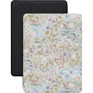 image:imageCasely iPad 102 7th8th9th Gen Case  Sage Garden  Green FloralWaddle Path  Duck Pond