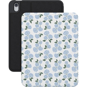 image:imageCasely iPad 109 10th Gen  A16 Case  Meadow Check  Floral GinghamNantucket Cottage  Blue Hydrangea