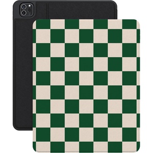 image:imageCasely iPad Pro 129 5th6th Gen Case  Sage Garden  Green FloralFit Check  Green Checkerboard