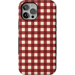image:imageCasely iPhone 12 Pro Max Case  Monets Bridge  The Met Museum  Bold Protective Design  MagSafe Compatible DesignChecked Twice  Red Plaid