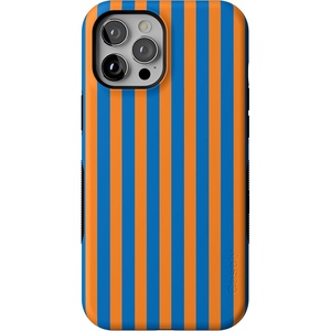 image:imageCasely iPhone 12 Pro Max Case  Monets Bridge  The Met Museum  Bold Protective Design  MagSafe Compatible DesignGo New York  Blue  Orange Stripes