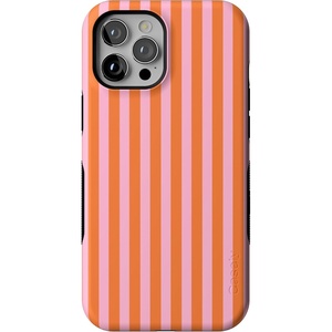 image:imageCasely iPhone 12 Pro Max Case  Monets Bridge  The Met Museum  Bold Protective Design  MagSafe Compatible DesignPerfect Stripes  Orange  Pink Stripes