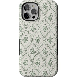 image:imageCasely iPhone 12 Pro Max Case  Monets Bridge  The Met Museum  Bold Protective Design  MagSafe Compatible DesignSage Tapestry  Floral Vines