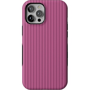 image:imageCasely iPhone 12 Pro Max Case  Monets Bridge  The Met Museum  Bold Protective Design  MagSafe Compatible DesignStripes and the City  Pink  Purple Pinstripe