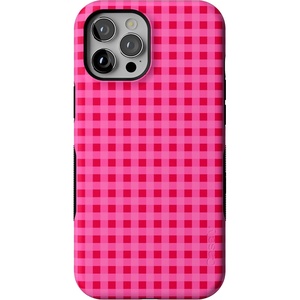 image:imageCasely iPhone 12 Pro Max Case  Monets Bridge  The Met Museum  Bold Protective Design  MagSafe Compatible DesignSweet Jam  Hot Pink Gingham